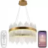 Хрустальная подвесная люстра Smart Нимбы LED LAMPS 81260 прозрачная Natali Kovaltseva