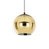 Стеклянный подвесной светильник Gold Shade VL2153P99 форма шар цвет золото Vele Luce