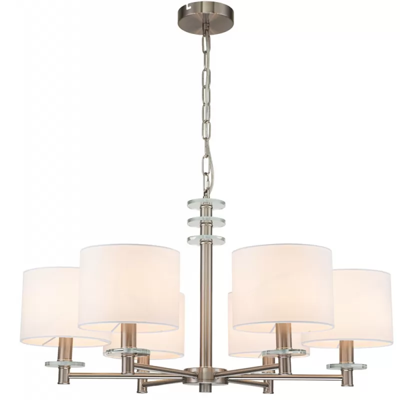 Подвесная люстра Novella 641/6PL цилиндр белая Escada Подвесная люстра Novella 641/6PL цилиндр белая Escada