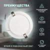 Точечный светильник  LED 17-15-4K круглый ЭРА