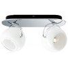Стеклянный спот Beluga D57G2901 форма шар белый Fabbian