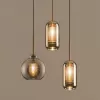Стеклянный подвесной светильник CATCH catch-smoky01 форма шар серый ImperiumLoft