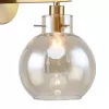 Стеклянное бра Palear 2775-1W цвет янтарь форма шар Favourite