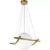 Стеклянный подвесной светильник Swing 10424/250 форма шар белый Loft It