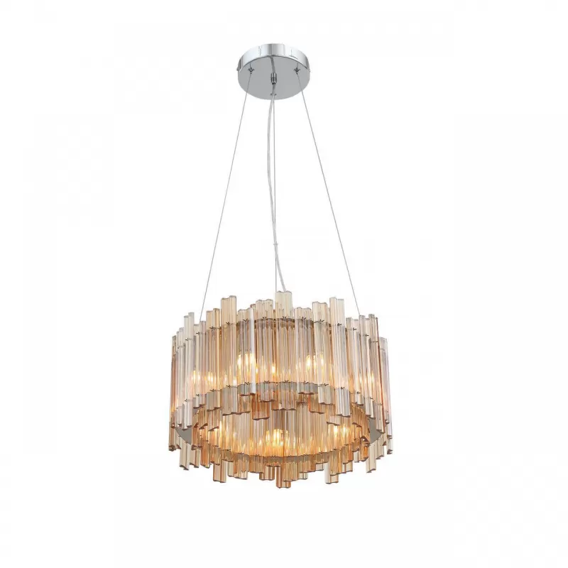 Стеклянная подвесная люстра Versita SL400.103.09 цвет янтарь ST Luce Стеклянная подвесная люстра Versita SL400.103.09 цвет янтарь ST Luce