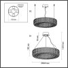 Хрустальная подвесная люстра Panta 4926/52L прозрачная Odeon Light