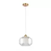 Стеклянный подвесной светильник Milan 10038 VL5724P11 прозрачный цилиндр Vele Luce