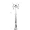 Стеклянный наземный фонарь PORTO 86109A Bl прозрачный Oasis Light