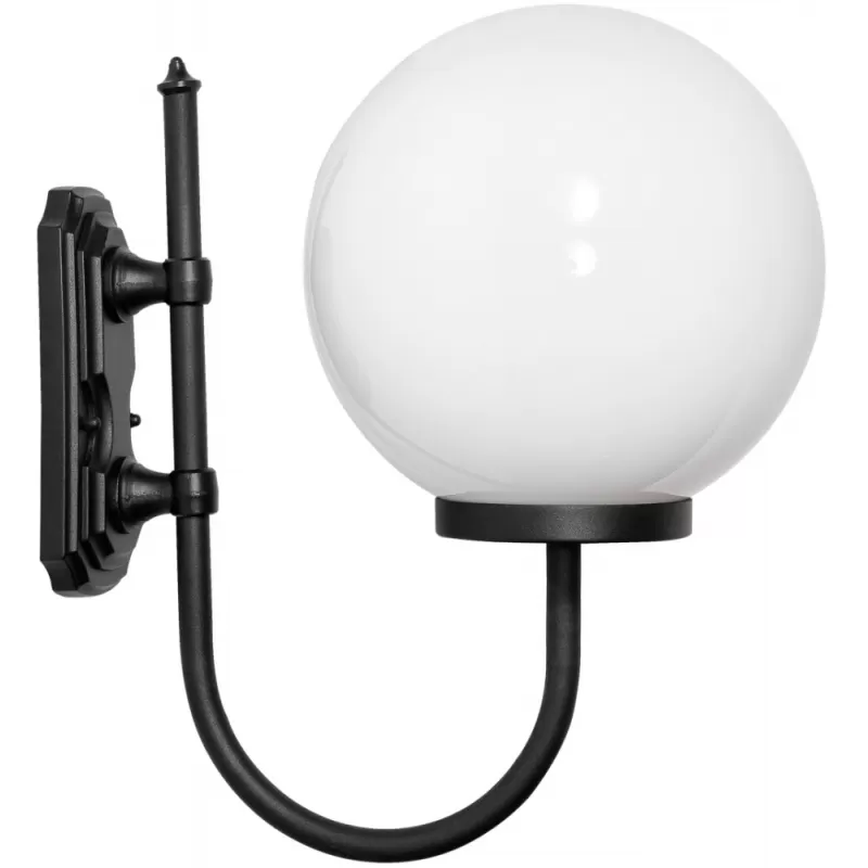 Настенный фонарь уличный GLOBO L 88201L/10A Bl форма шар белый Oasis Light Настенный фонарь уличный GLOBO L 88201L/10A Bl форма шар белый Oasis Light