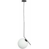 Стеклянный подвесной светильник Icl 2579-B форма шар белый Loft It
