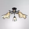 Стеклянная потолочная люстра Glassy A5078PL-5BK конус цвет янтарь Artelamp