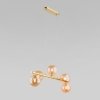 Стеклянный подвесной светильник Estera 4549 Estera Gold форма шар цвет янтарь TK Lighting