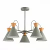 Потолочная люстра Modica SLE125112-05 коричневая конус Evoluce