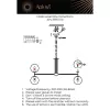 Стеклянная подвесная люстра Kristian APL.759.13.10 белая форма шар Aployt Стеклянная подвесная люстра Kristian APL.759.13.10 белая форма шар Aployt