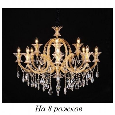 Подвесная люстра Venezia Venezia 10650/8C GOLD, CLEAR Natali Kovaltseva