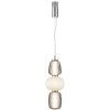 Стеклянный подвесной светильник Pattern MOD267PL-L28CH3K белый форма шар Maytoni