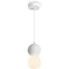 Стеклянный подвесной светильник Concrete FR5484PL-01W белый форма шар Freya