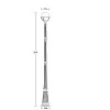 Наземный фонарь GENOVA 88110 18 Bl форма шар белый Oasis Light