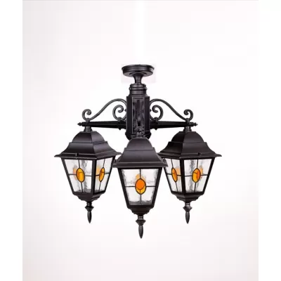 Потолочный светильник уличный QUADRO M lead GLASS 79970МAlgY/3 Bl Oasis Light