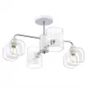 Стеклянная потолочная люстра Бертон CL140140 белая Citilux