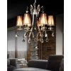 Подвесной светильник Glamour LDP 66247-6 BR+CHR конус коричневый Lumina Deco