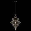 Стеклянный подвесной светильник Trottola P057PL-01B серый Maytoni