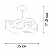 Потолочная люстра  V3792-1/2PL Vitaluce