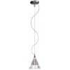 Стеклянный подвесной светильник Bisso D21A0115 прозрачный конус Fabbian