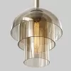 Стеклянный подвесной светильник  JOLLY01 конус коричневый ImperiumLoft