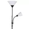 Торшер  UML-T520 E27+E14 BLACK/WHITE конус белый Uniel