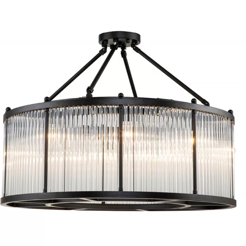 Стеклянная подвесная люстра Bernardi KR0802P-8 black прозрачная DeLight Collection Стеклянная подвесная люстра Bernardi KR0802P-8 black прозрачная DeLight Collection