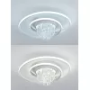 Стеклянная потолочная люстра Crystal LED LAMPS 81115/1C белая Natali Kovaltseva