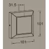 Настенный светильник уличный  W4021 Gr белый Oasis Light