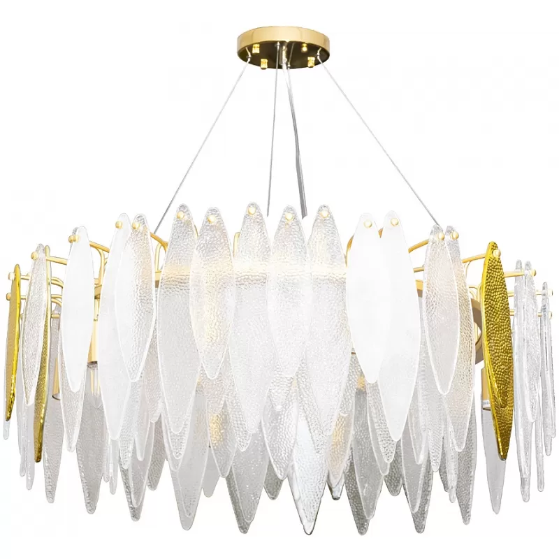 Стеклянная подвесная люстра  K2FTB010R-80A прозрачная Garda Decor Стеклянная подвесная люстра  K2FTB010R-80A прозрачная Garda Decor