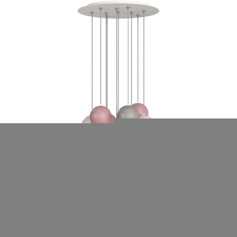 Стеклянный подвесной светильник Estruzzo SL1512.503.10 форма шар белый ST Luce