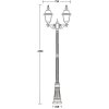 Стеклянный наземный фонарь FARO-FROST L 91109fLA Bl Oasis Light