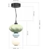 Стеклянный подвесной светильник Florentini SL6134.403.01 белый форма шар ST Luce