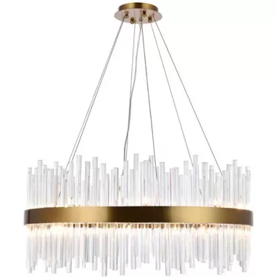 Галогенная подвесная люстра KR1209 KR1209P-12 brass DeLight Collection