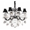 Подвесная люстра Denica LDP 66249-8 BK конус черная Lumina Deco