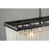 Стеклянная подвесная люстра 1920s Odeon KR0387P-10C/P black/frost белая DeLight Collection