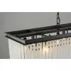 Стеклянная подвесная люстра 1920s Odeon KR0387P-10C/P black/frost белая DeLight Collection