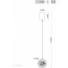 Подвесной светильник Sonos 2300-1 BR форма шар прозрачный iLedex