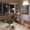 Стеклянный подвесной светильник Bolle 2027-P6 форма шар прозрачный Loft It