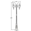 Стеклянный наземный фонарь AMERICA S 83409SA 10 down Bl прозрачный Oasis Light