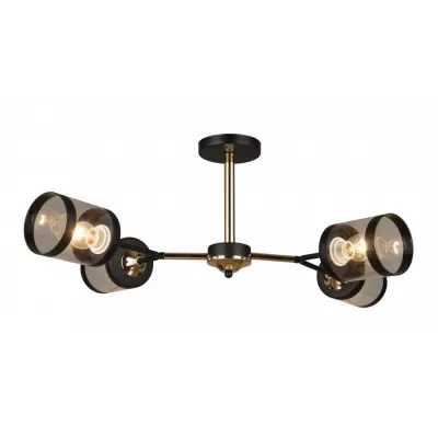 Потолочная люстра MD.3592-4-S-BK+FGD Imex Потолочная люстра MD.3592-4-S-BK+FGD Imex