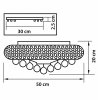 Хрустальный потолочный светильник MONILE 704092 прозрачный Osgona