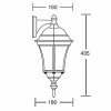 Стеклянный настенный фонарь уличный  91302S Bl прозрачный Oasis Light