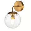 Стеклянное бра Cocoon V000124 прозрачное форма шар