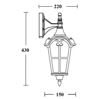 Настенный фонарь уличный PORTO 86102/04 GB Oasis Light