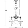 Уличный светильник подвесной MADRID-COOPER 84370c/3 Bl прозрачный Oasis Light